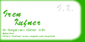 iren kufner business card